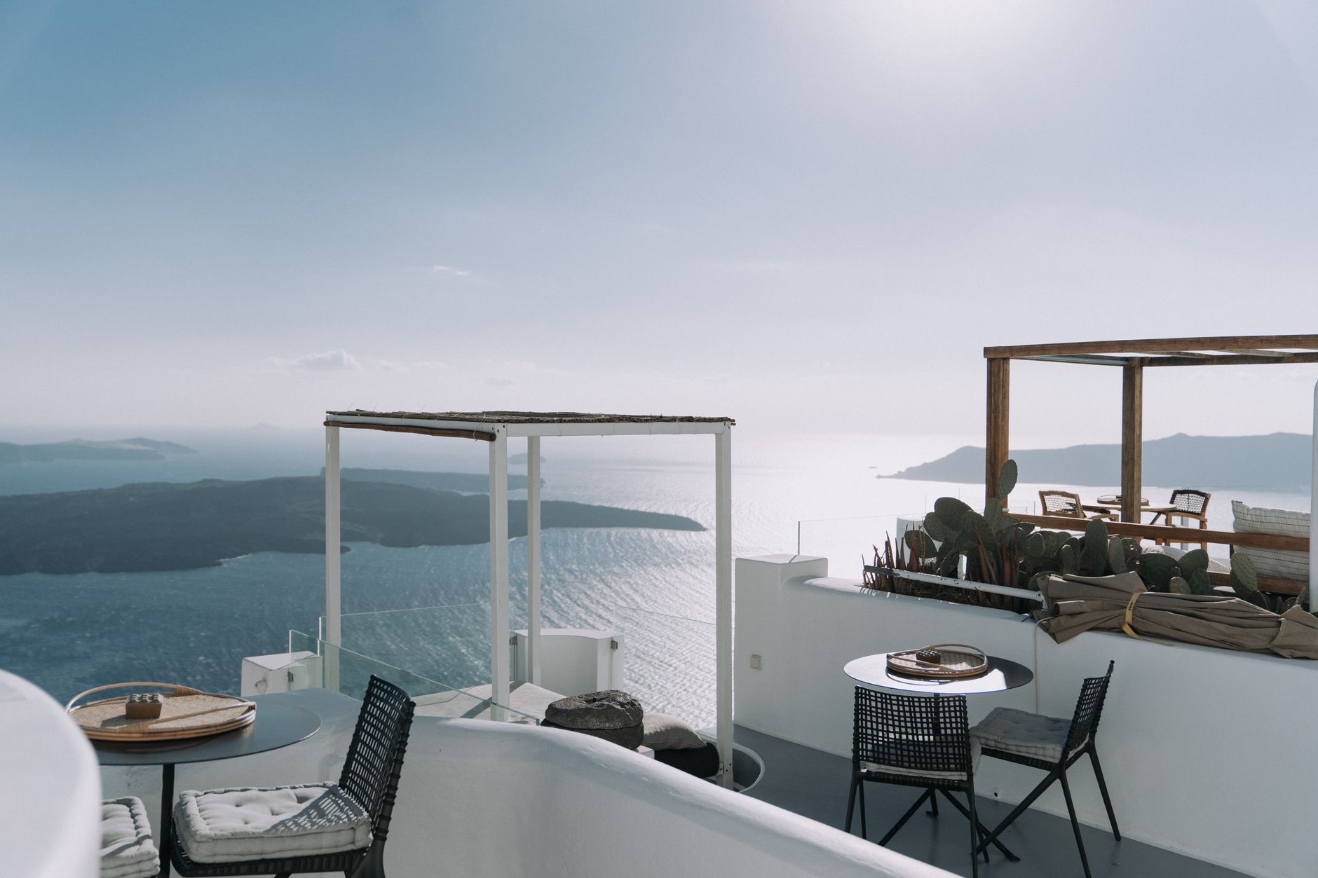 Luxury hotel terrace suite overlooking Mediterranean representing Four Seasons and Marriott STARS bookings